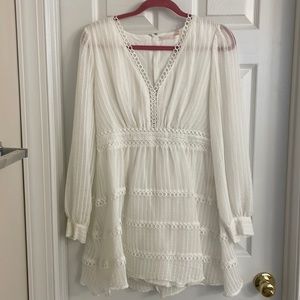 White dress, worn once!